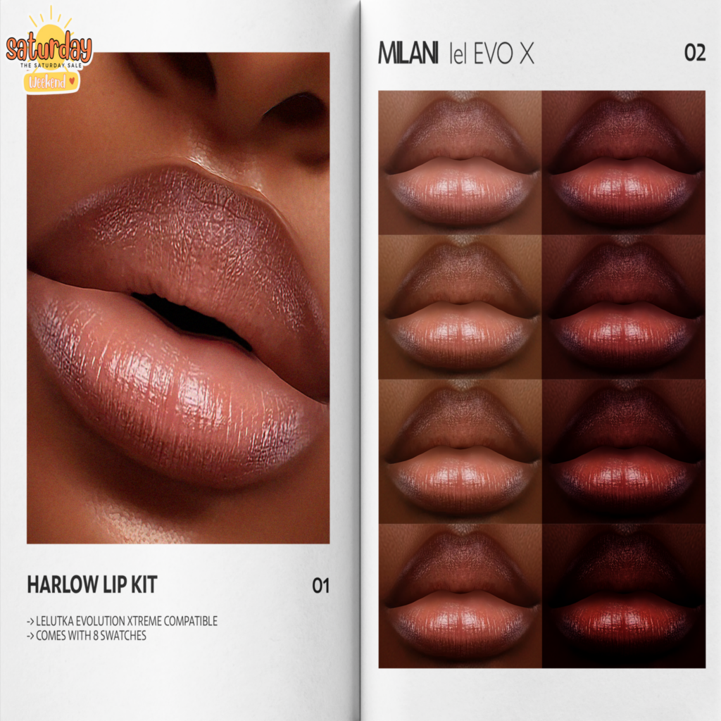 Harlow Lipstick - EvoX	&lt;a href=&quot;https://maps.secondlife.com/secondlife/VELOUR/215/117/1503&quot; target=&quot;_blank&quot;&gt;Teleport&lt;/a&gt;