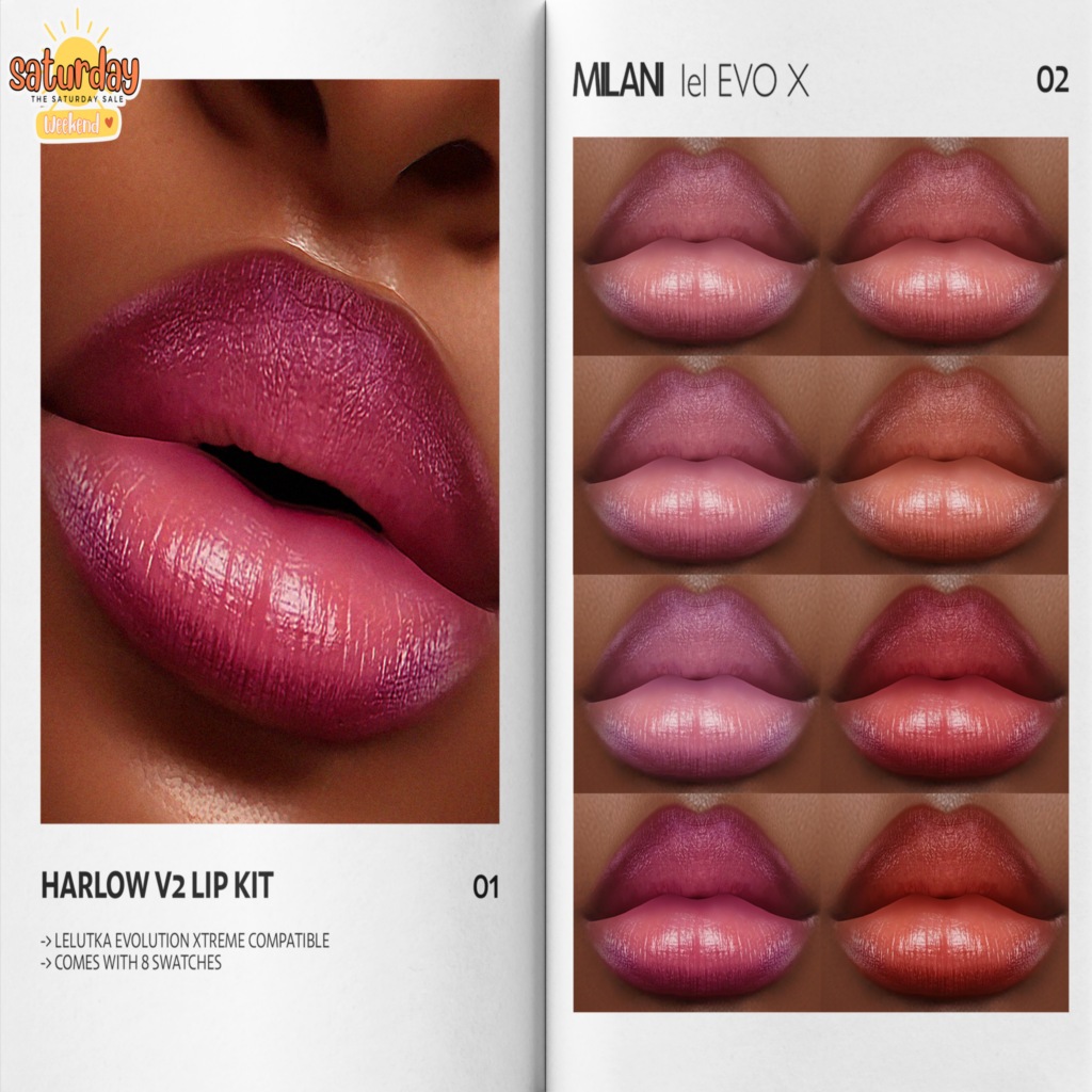 Harlow V2 Lipstick - EvoX	&lt;a href=&quot;https://maps.secondlife.com/secondlife/VELOUR/215/117/1503&quot; target=&quot;_blank&quot;&gt;Teleport&lt;/a&gt;