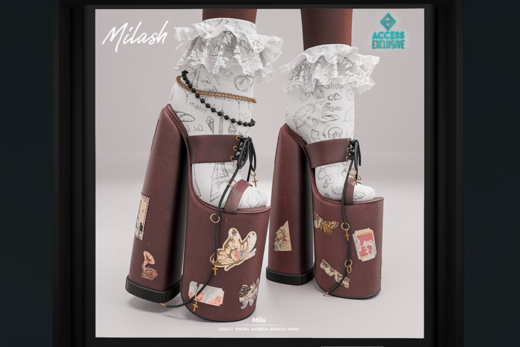 Mila Heels - Inithium/Legacy/Maitreya/Reborn/Yentements, L$350 each/L$900 FP