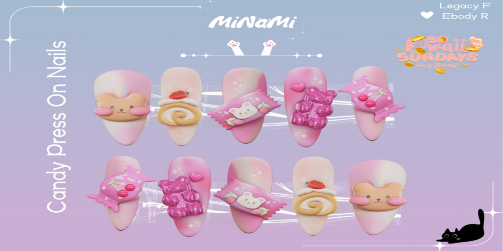 Candy Mesh Nails - Legacy/Reborn	&lt;a href=&quot;http://maps.secondlife.com/secondlife/Notteterna/160/78/1121&quot; target=&quot;_blank&quot;&gt;Teleport&lt;/a&gt;