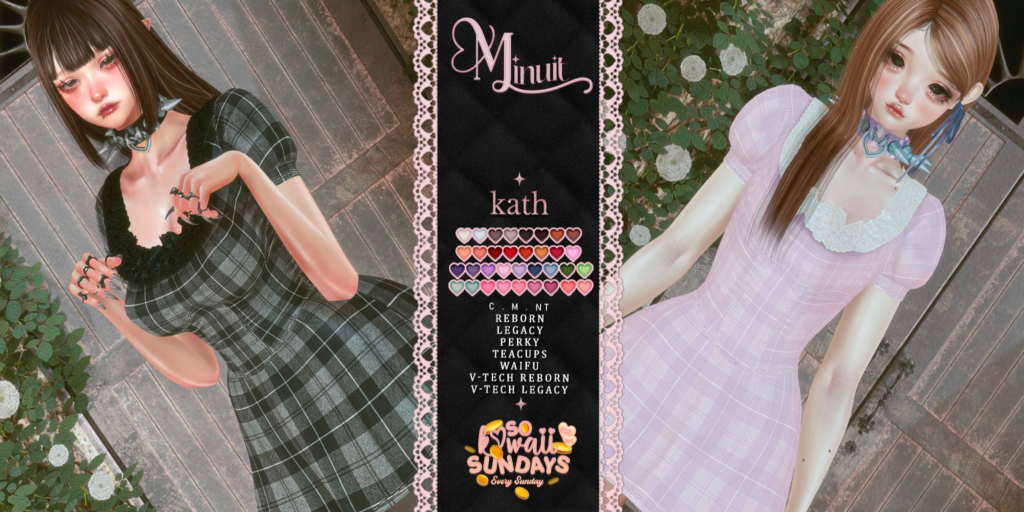 Kath Dress - Legacy/Reborn/+mods	&lt;a href=&quot;http://maps.secondlife.com/secondlife/Tomoeda/212/204/2063&quot; target=&quot;_blank&quot;&gt;Teleport&lt;/a&gt;