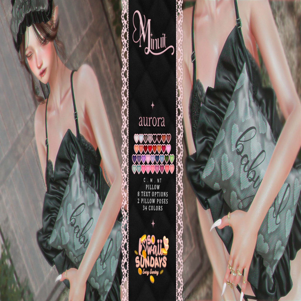 Aurora Pillow Holdable	&lt;a href=&quot;http://maps.secondlife.com/secondlife/Tomoeda/212/204/2063&quot; target=&quot;_blank&quot;&gt;Teleport&lt;/a&gt;