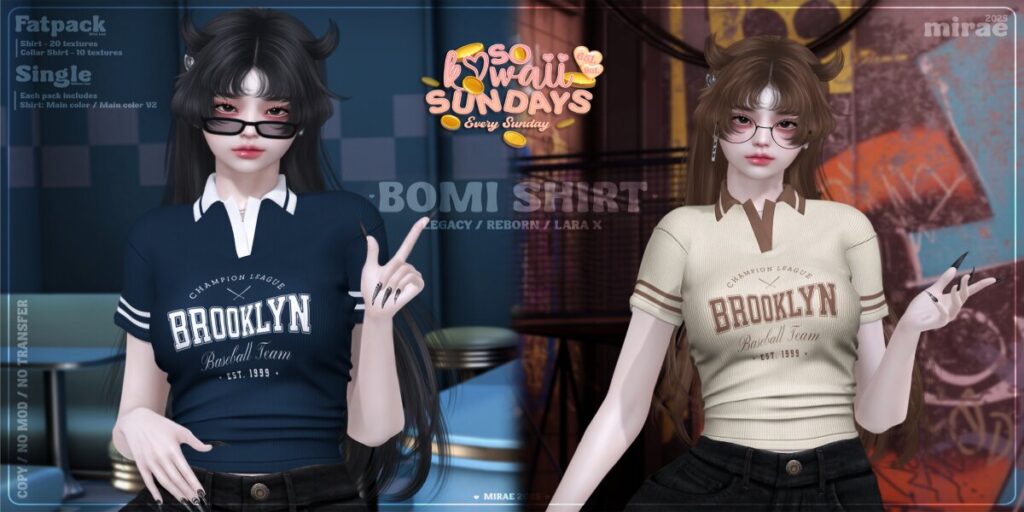 Bomi Shirt - Legacy/MaitreyaX/Reborn	&lt;a href=&quot;http://maps.secondlife.com/secondlife/Follys%20End/160/60/22&quot; target=&quot;_blank&quot;&gt;Teleport&lt;/a&gt;