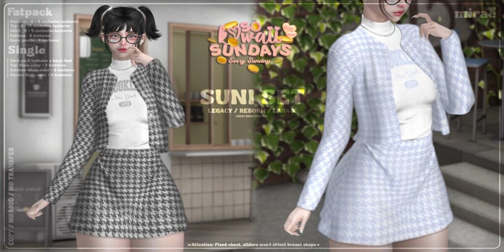 Suni Set - Legacy/MaitreyaX/Reborn	&lt;a href=&quot;http://maps.secondlife.com/secondlife/Follys%20End/160/60/22&quot; target=&quot;_blank&quot;&gt;Teleport&lt;/a&gt;