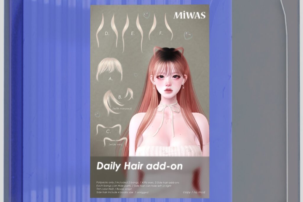 Daily Hair Add-on, L$699 FP