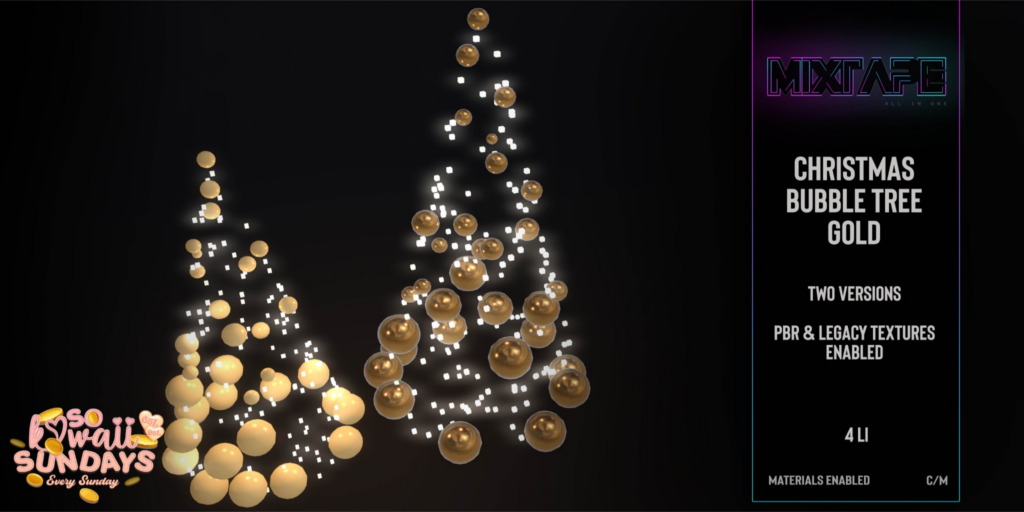 Christmas Bubble Tree	&lt;a href=&quot;http://maps.secondlife.com/secondlife/Lovely%20Day/68/205/44&quot; target=&quot;_blank&quot;&gt;Teleport&lt;/a&gt;