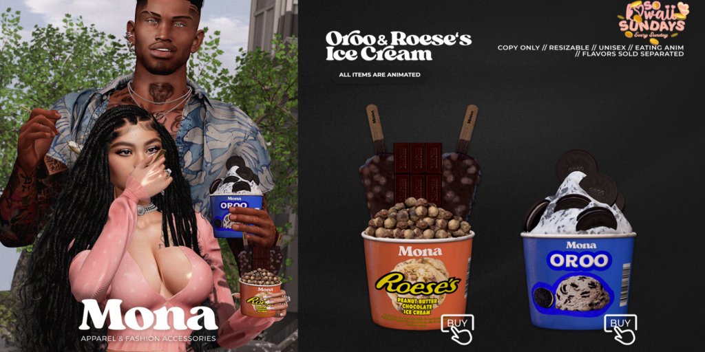 Oroo &amp; Roese&#039;s Ice Cream Holdable	&lt;a href=&quot;https://maps.secondlife.com/secondlife/Tulsa%20Time/97/217/1502&quot; target=&quot;_blank&quot;&gt;Teleport&lt;/a&gt;