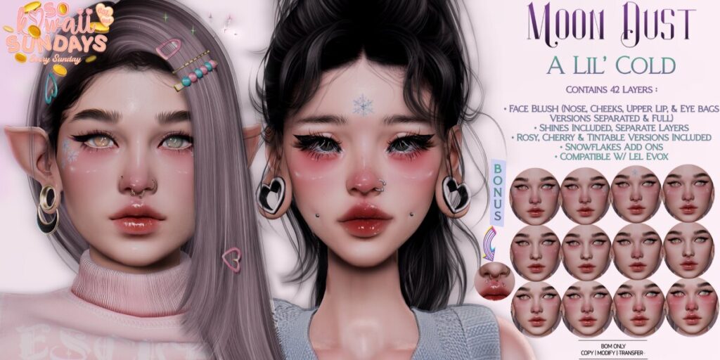 A Lil&#039; Cold Cosmetics - EvoX	&lt;a href=&quot;http://maps.secondlife.com/secondlife/Eagle%20District/190/217/2137&quot; target=&quot;_blank&quot;&gt;Teleport&lt;/a&gt;