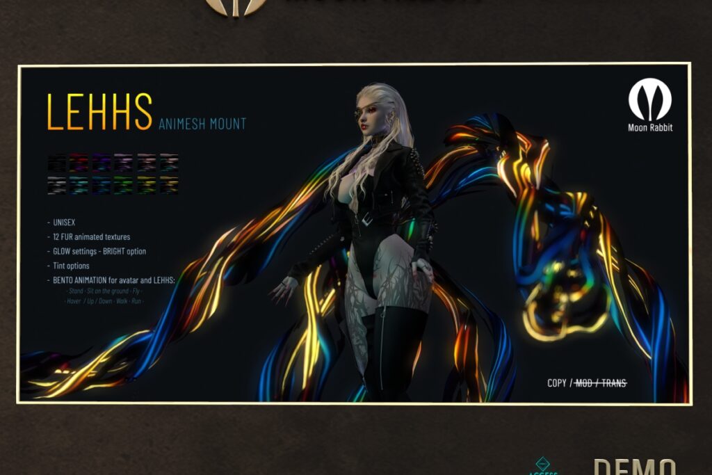 Lehhs Animesh Mount, L$750 FP