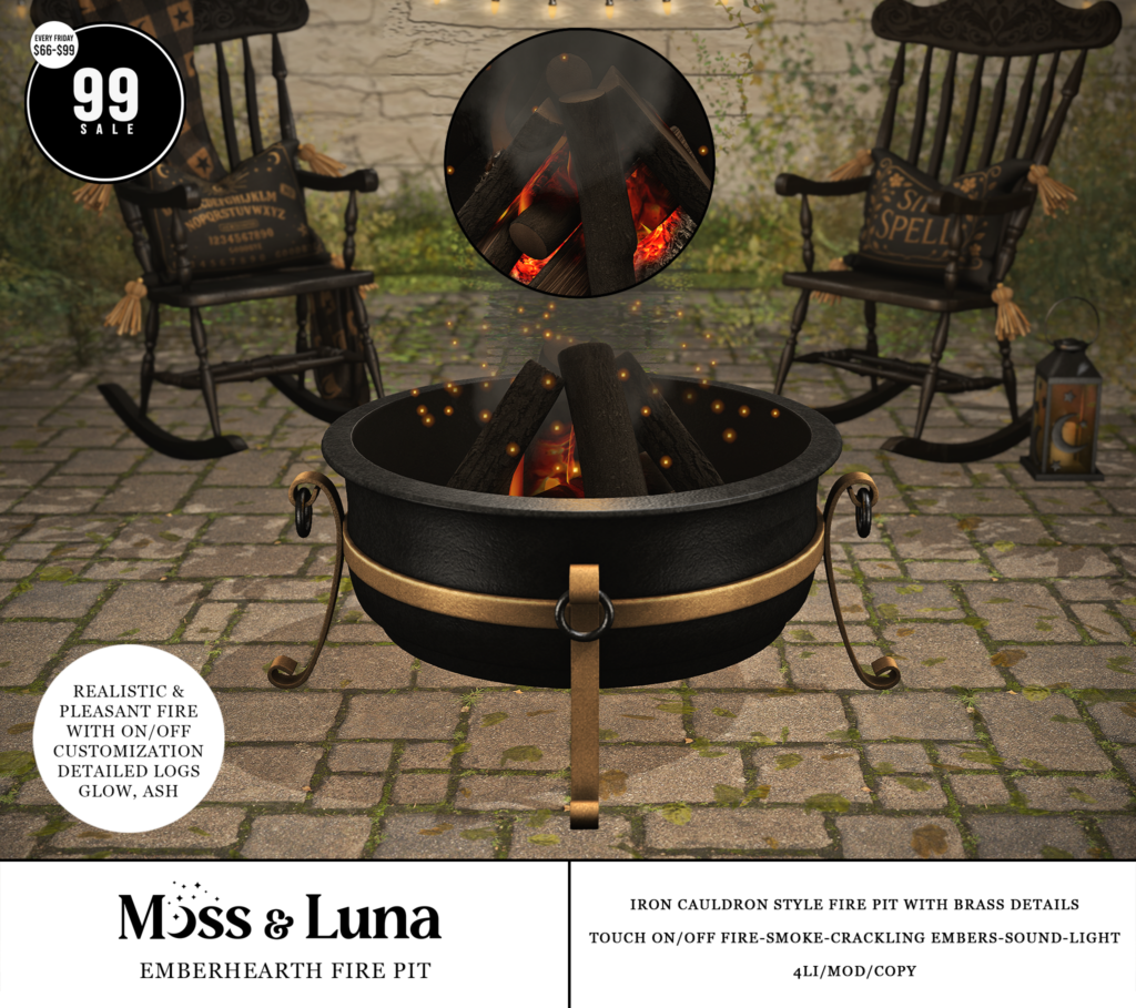 Emberhearth Fire Pit	&lt;a href=&quot;http://maps.secondlife.com/secondlife/Desolate/123/57/23&quot; target=&quot;_blank&quot;&gt;Teleport&lt;/a&gt;