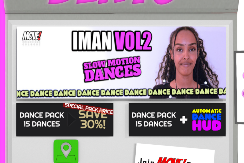 Iman Vol 2 Dances, L$2999-L$3799 each