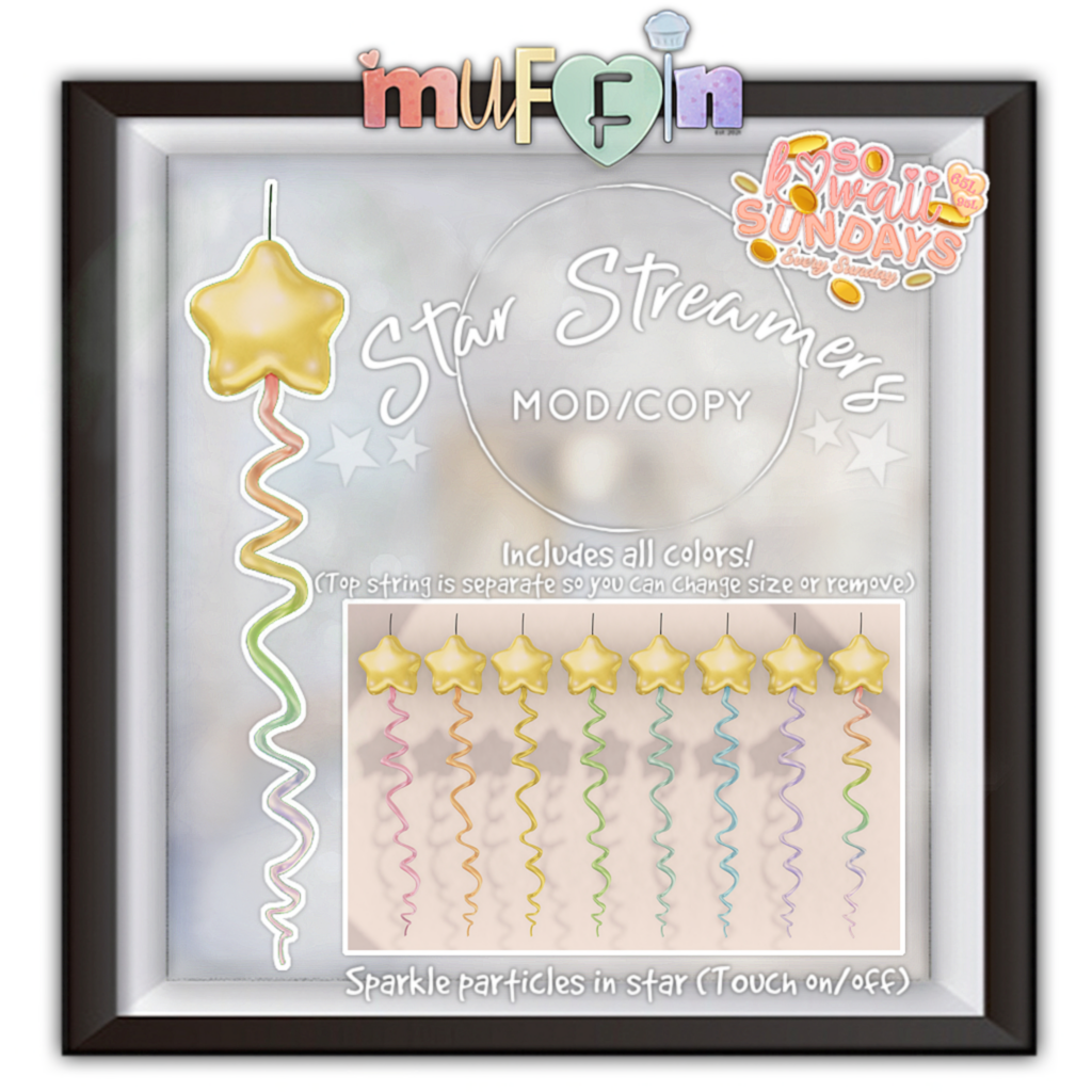 Star Streamers Decor	&lt;a href=&quot;http://maps.secondlife.com/secondlife/Forest%20Delight/104/166/21&quot; target=&quot;_blank&quot;&gt;Teleport&lt;/a&gt;