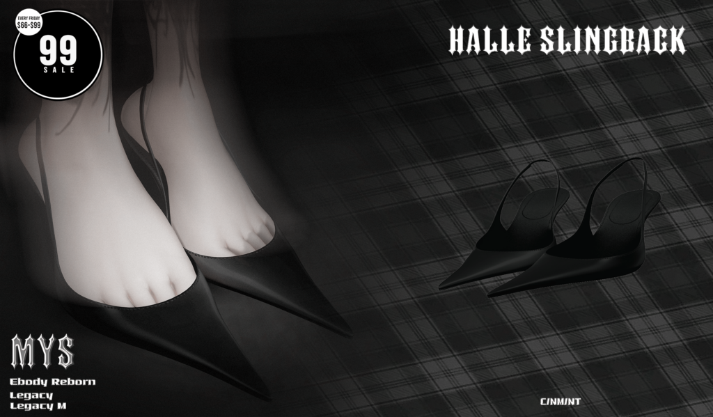 Halle Slingback - Legacy F+M/Reborn	&lt;a href=&quot;http://maps.secondlife.com/secondlife/Phoenix%20Paradise/74/94/1580&quot; target=&quot;_blank&quot;&gt;Teleport&lt;/a&gt;