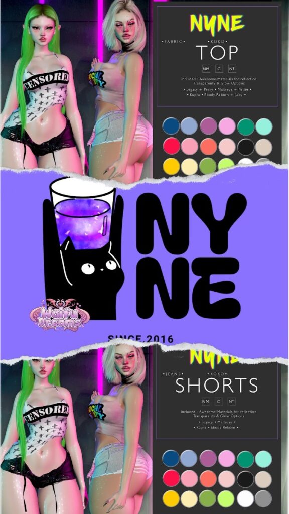 Koko Top &amp; Shorts - Inithium/Legacy/MaitreyaX/Reborn/+mods