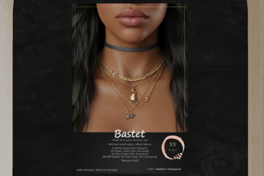 Bastet Choker &amp; Layers Necklace Set - Legacy/MaitreyaX/Reborn, L$250 each/L$600 FP