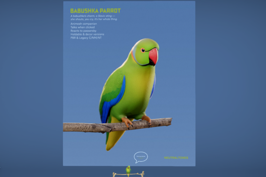 Babuskha Parrot, L$550