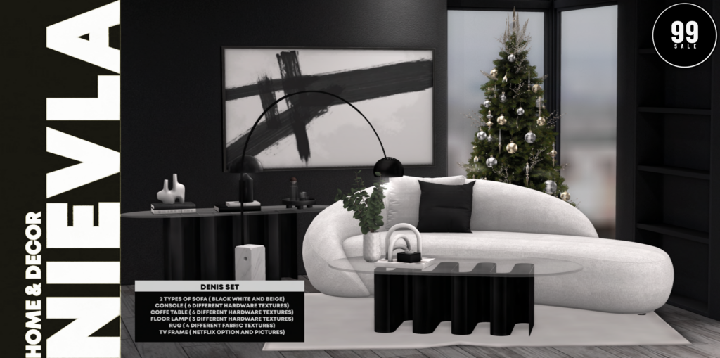 Denis Set Furniture &amp; Decor	<a href="https://maps.secondlife.com/secondlife/Montalli%20Township/67/188/3002" target="_blank">Teleport</a>