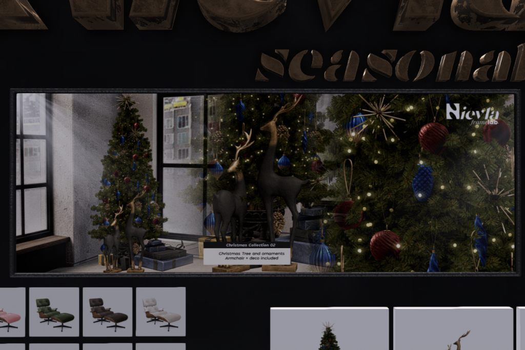 Christmas Collection, L$150-L$400 each/L$2000 FP