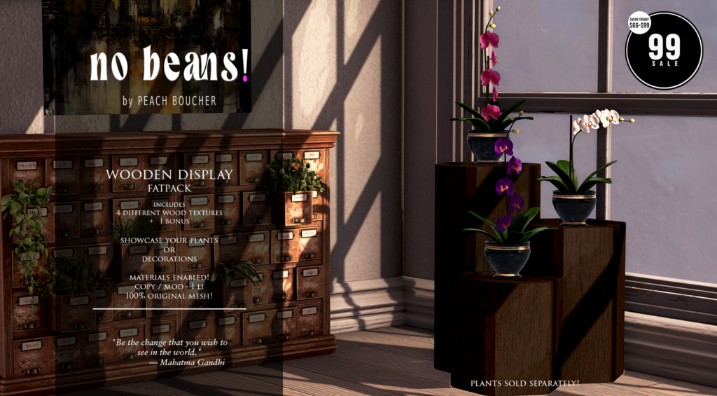 Wooden Display Decor	&lt;a href=&quot;http://maps.secondlife.com/secondlife/Ethereal%20Shores/29/176/3002&quot; target=&quot;_blank&quot;&gt;Teleport&lt;/a&gt;