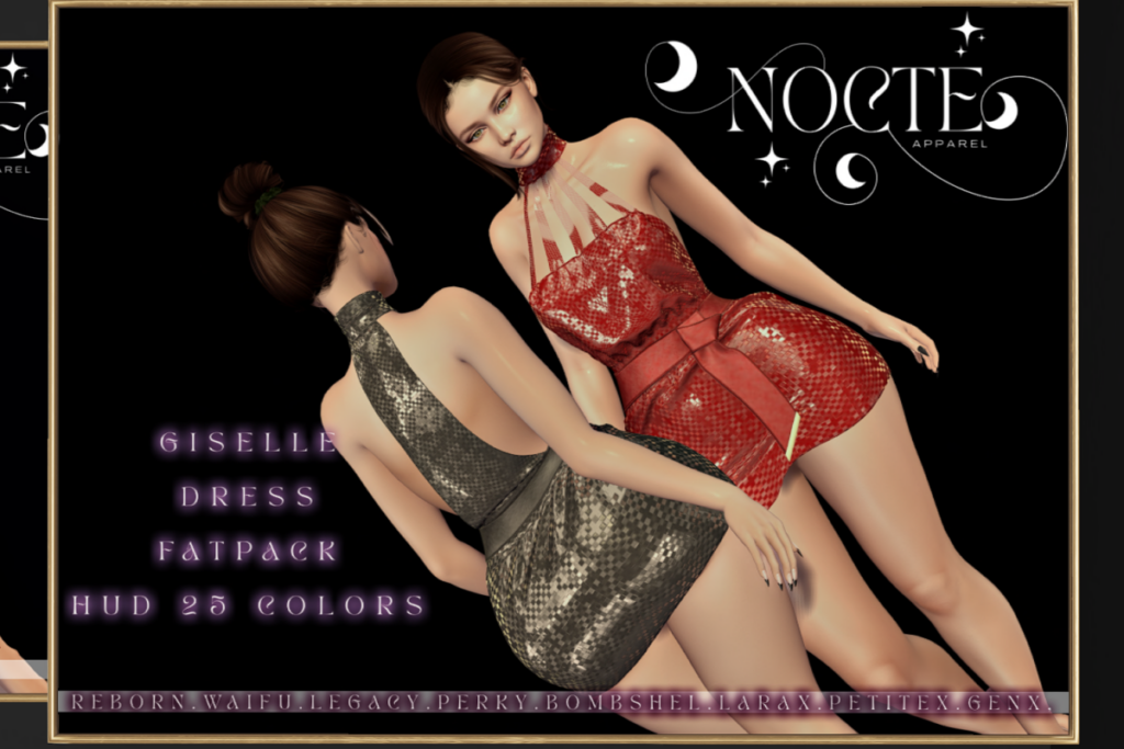 Giselle Dress - GenX/Legacy/MaitreyaX/Reborn/+mods, L$169 each/L$450 FP