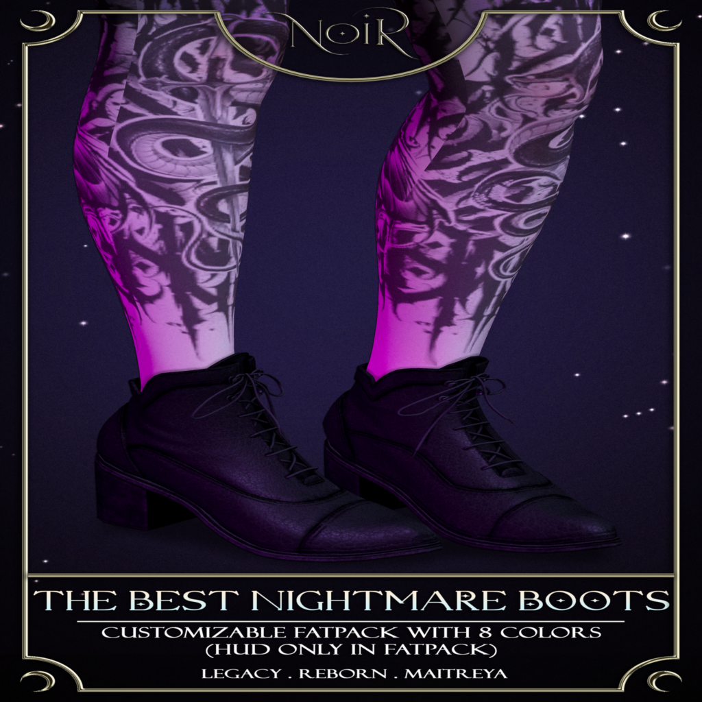 The Best Nightmare Boots - Legacy/Maitreya/Reborn	&lt;a href=&quot;http://maps.secondlife.com/secondlife/Fountain%20of%20Wealth/66/70/1201&quot; target=&quot;_blank&quot;&gt;Teleport&lt;/a&gt;