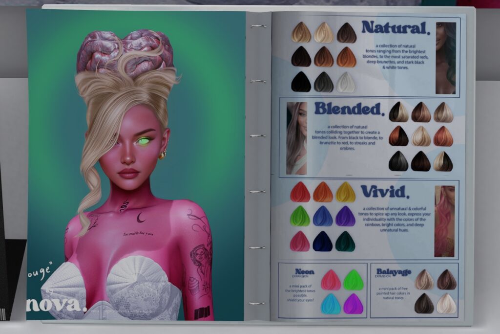 Rouge Hairstyle - EvoX/Inithium/Legacy/Reborn/+mods, L$100-L$350 each/L$1000 FP