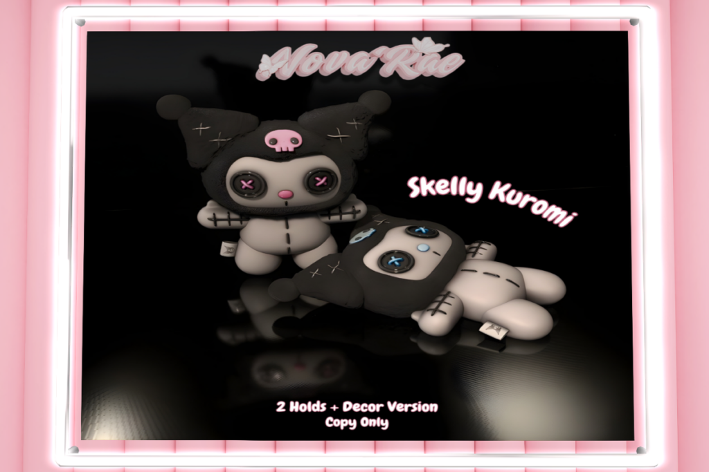 Skelly Kuromi Holdable Accessory &amp; Decor, L$200 each/L$1000 FP