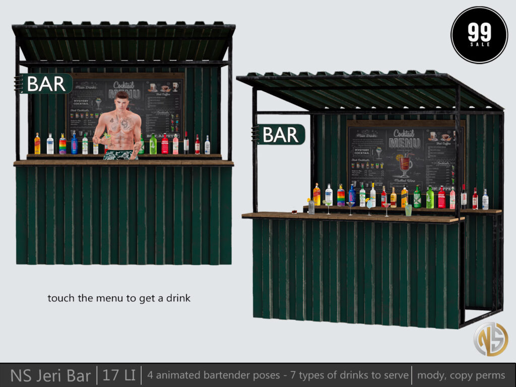 Jeri Bar	&lt;a href=&quot;http://maps.secondlife.com/secondlife/Magic%20Sky/191/136/2022&quot; target=&quot;_blank&quot;&gt;Teleport&lt;/a&gt;
