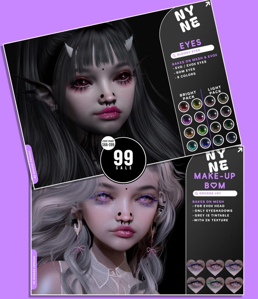 Bloody Eyes - BOM/EvoX | Grudge #01 Eyeshadows - EvoX	&lt;a href=&quot;http://maps.secondlife.com/secondlife/xLUMINOUS%20HALLWAYx/138/162/21&quot; target=&quot;_blank&quot;&gt;Teleport&lt;/a&gt;