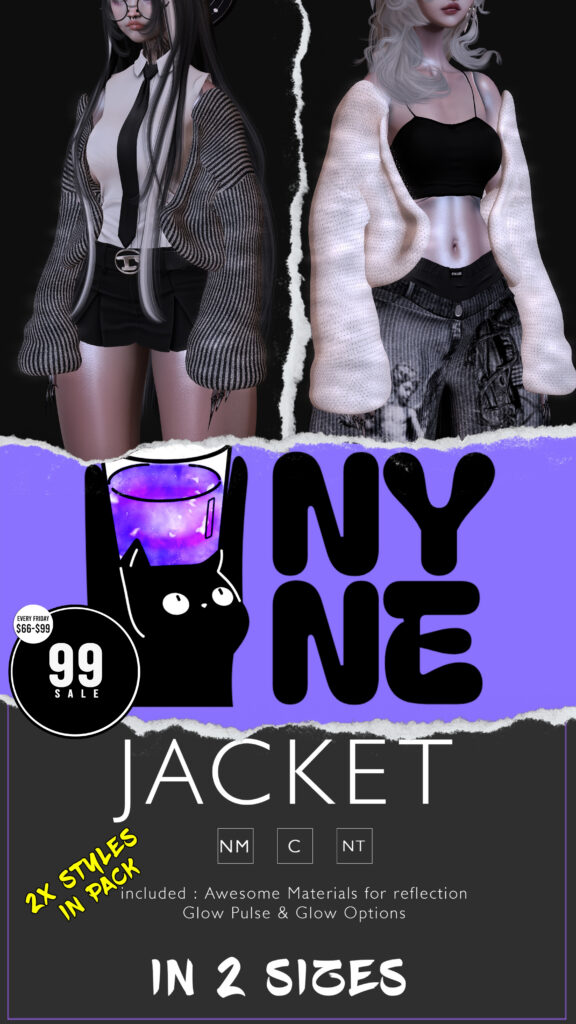 Fluffy Jacket - Demo For Fits	<a href="http://maps.secondlife.com/secondlife/xLUMINOUS%20HALLWAYx/137/163/21" target="_blank">Teleport</a>