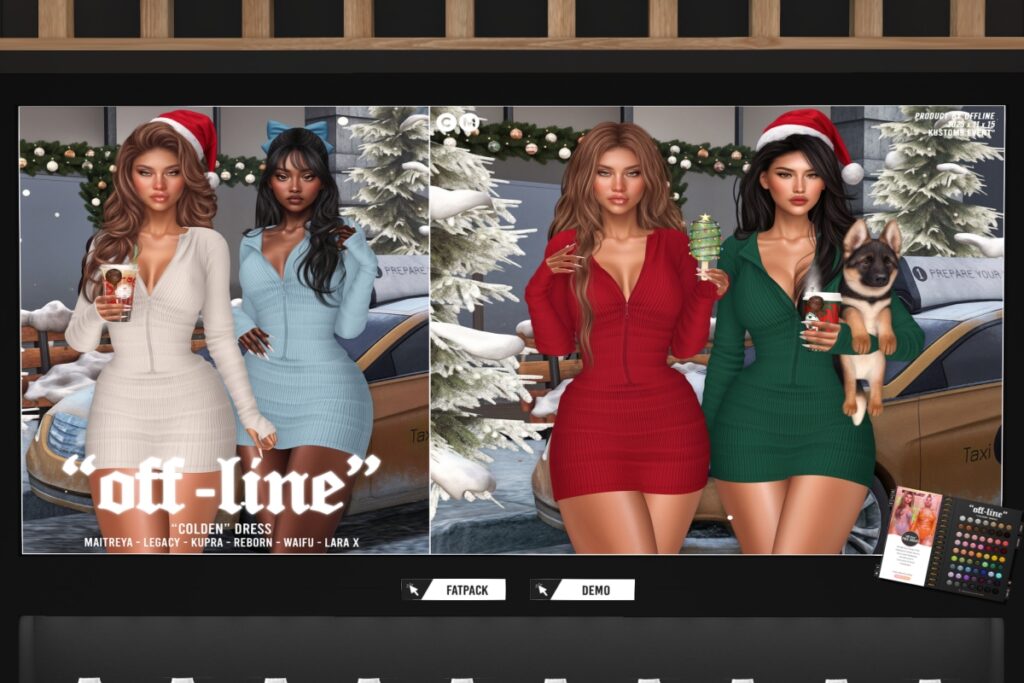 Colden Dress - Inithium/Legacy/Maitreya/Reborn/+mods, L$289 each/L$1499 FP