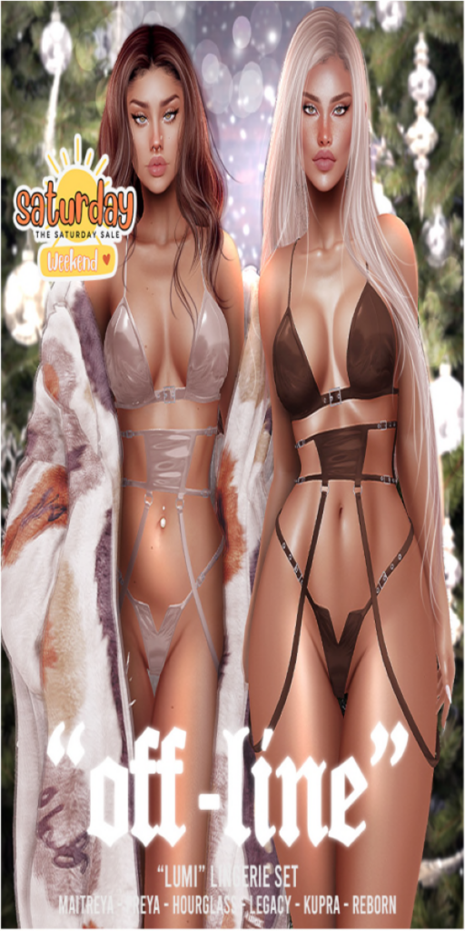 Lumi Lingerie Set - Freya/Hourglass/Inithium/Legacy/Maitreya/Reborn	&lt;a href=&quot;https://maps.secondlife.com/secondlife/YUNG/96/129/1050&quot; target=&quot;_blank&quot;&gt;Teleport&lt;/a&gt;