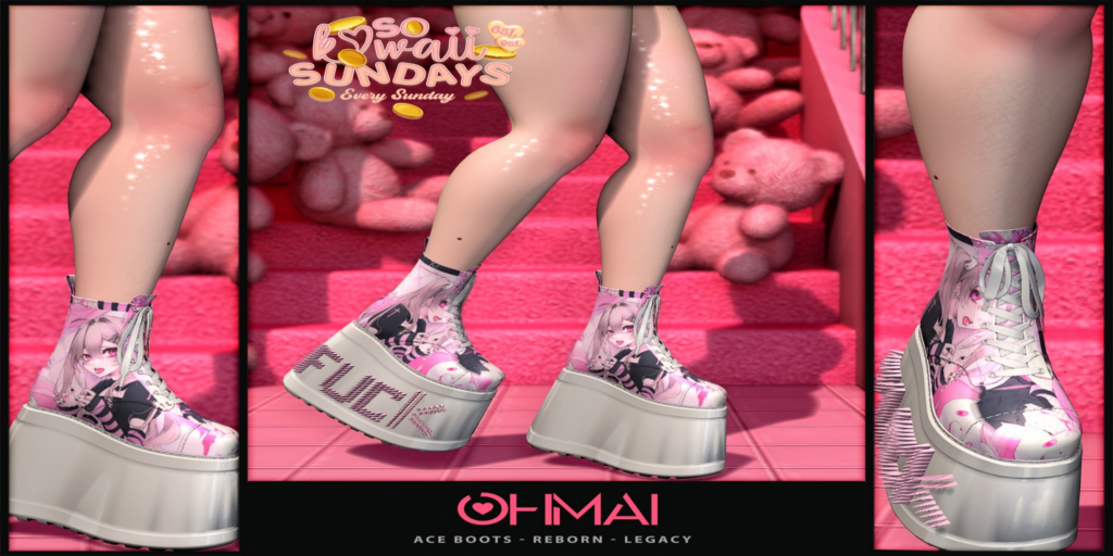 Ace Boots - Legacy/Reborn	&lt;a href=&quot;https://maps.secondlife.com/secondlife/The%20Valley/226/158/1339&quot; target=&quot;_blank&quot;&gt;Teleport&lt;/a&gt;