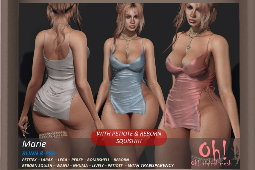 Marie - Legacy/MaitreyaX/Nhumana/Reborn/+mods, L$699 each/L$999 - L$1999 FP