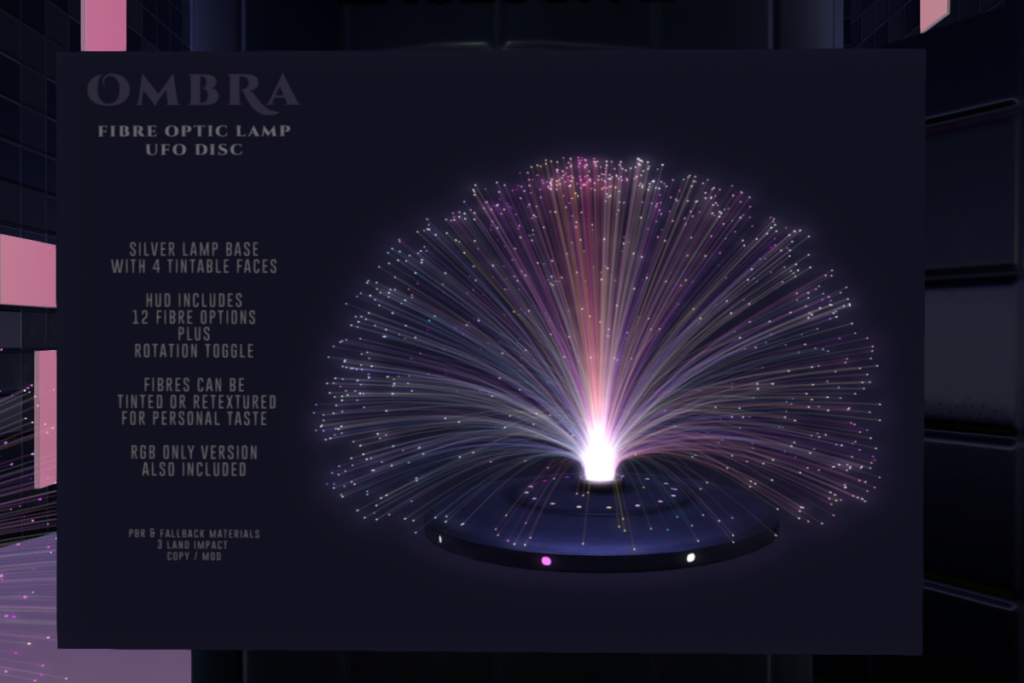 UFO Fiber Lamp, L$350