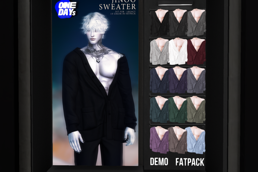 Jinoo Sweater - Legacy, L$229 each/L$1111 FP