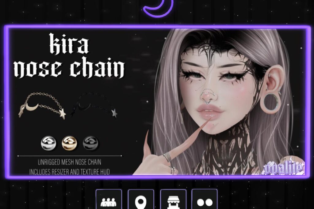 Kira Nose Chain, L$349