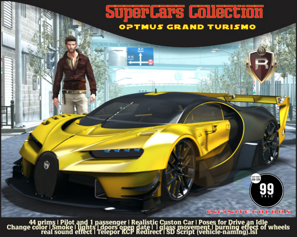 SuperCars Collection Grand Turismo Vehicle	<a href="http://maps.secondlife.com/secondlife/Rox%20Anar/108/109/4024" target="_blank">Teleport</a>