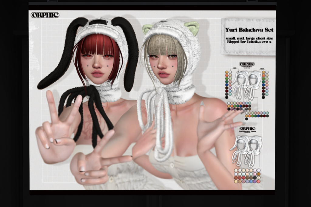 Yuri Balaclava Set - EvoX, L$399-L$599 each/L$799 FP