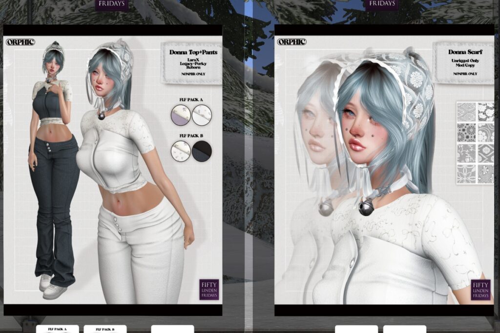 Donna Outfit - Legacy/MaitreyaX/Reborn/+mods | Donna Scarf	&lt;a href=&quot;http://maps.secondlife.com/secondlife/Loveless%20Chaos/23/35/2514&quot; target=&quot;_blank&quot;&gt;Teleport&lt;/a&gt;