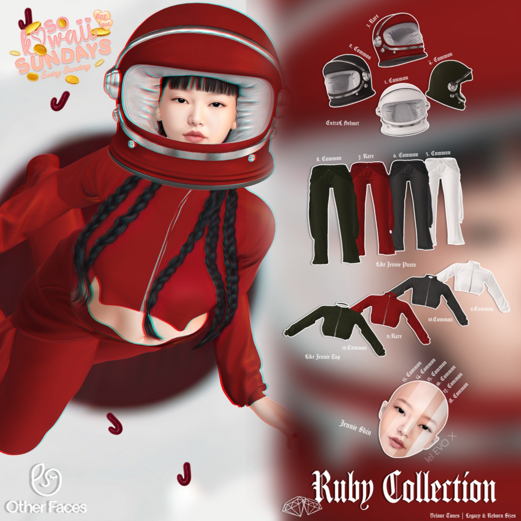 Ruby Collection Outfit &amp; Skin - EvoX/Legacy/Reborn	&lt;a href=&quot;http://maps.secondlife.com/secondlife/Pleasant%20Harbor/59/216/872&quot; target=&quot;_blank&quot;&gt;Teleport&lt;/a&gt;