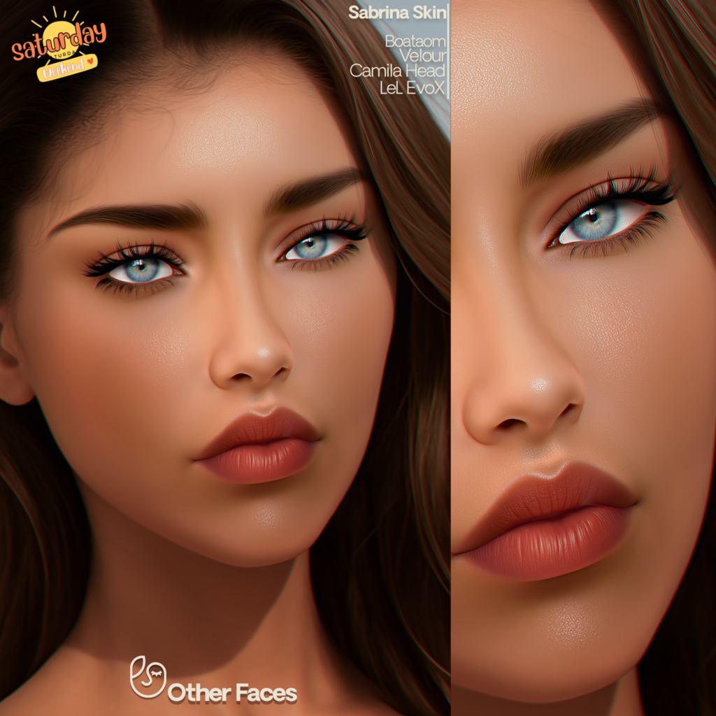 Sabrina Skin - EvoX	&lt;a href=&quot;http://maps.secondlife.com/secondlife/Pleasant%20Harbor/59/216/872&quot; target=&quot;_blank&quot;&gt;Teleport&lt;/a&gt;