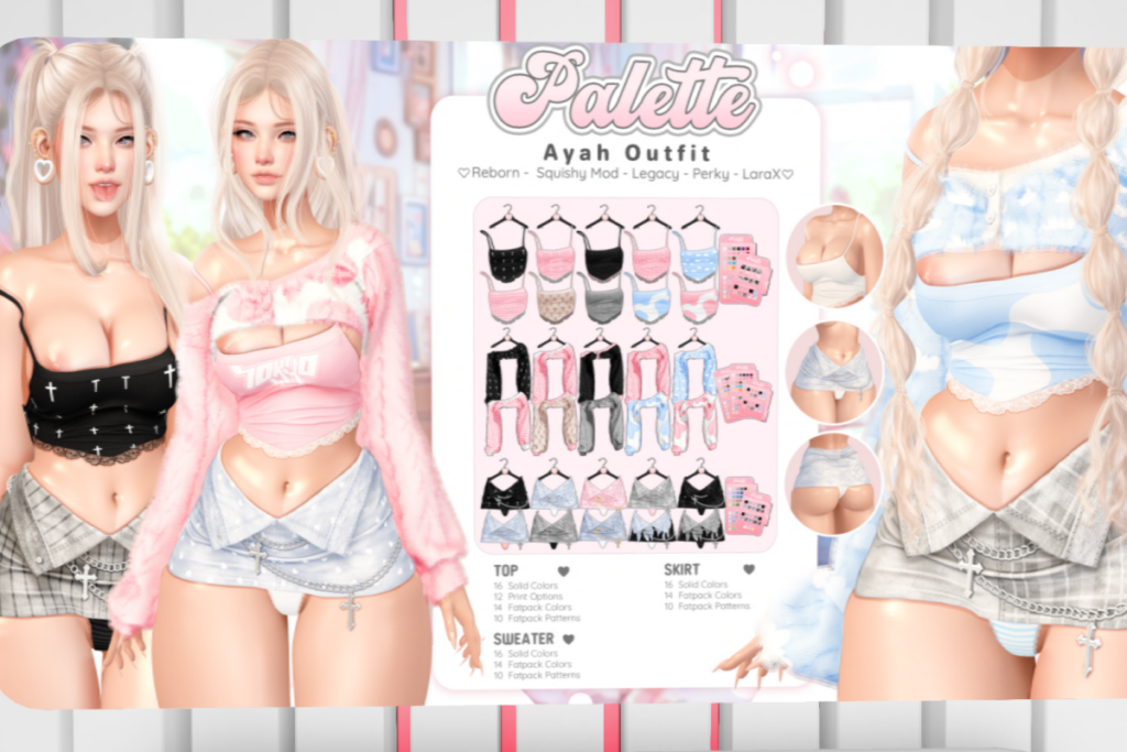 Ayah Set - Legacy/MaitreyaX/Reborn/+mods, L$299-L$349 each/L$1699-L$1999 each FP/L$3950 MP