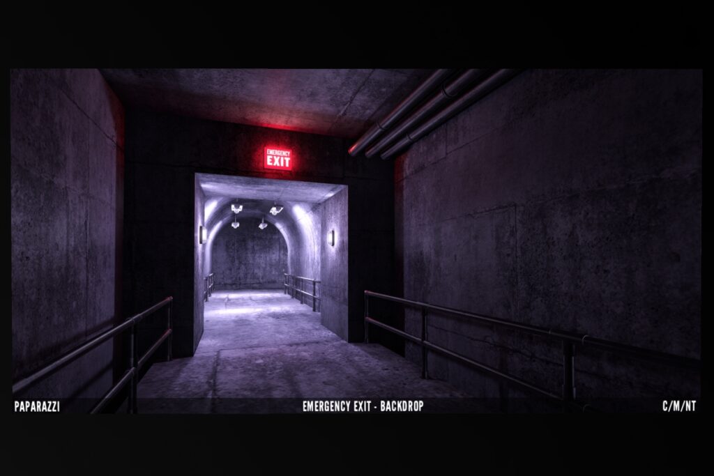 Emergency Exit Backdrop, L$350 each/L$950 each FP