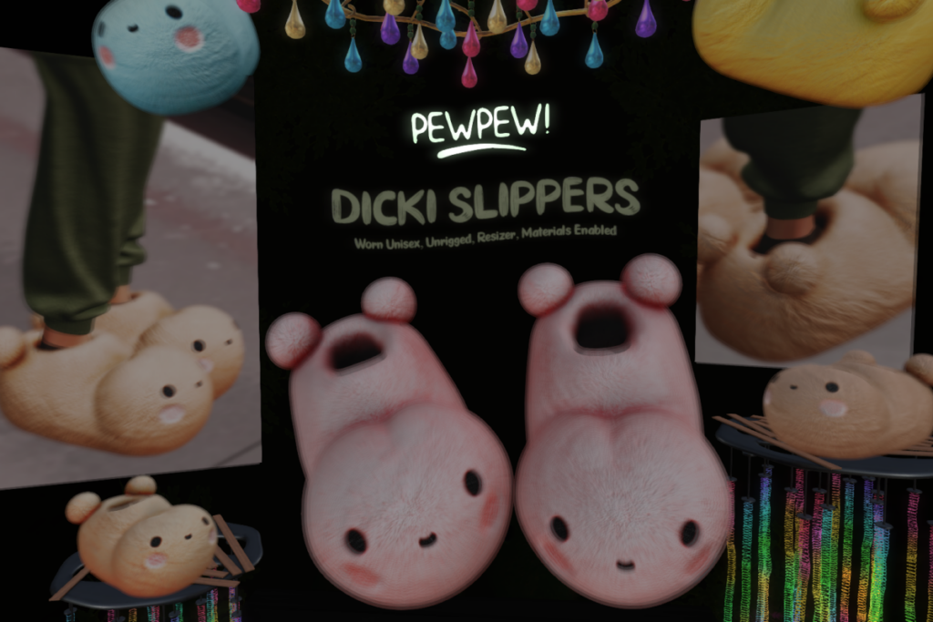 Dick Slippers, L$245 each/L$875 FP