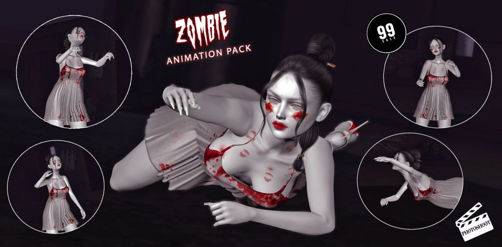 Zombie Animations	&lt;a href=&quot;http://maps.secondlife.com/secondlife/VELOUR/200/203/1965&quot; target=&quot;_blank&quot;&gt;Teleport&lt;/a&gt;