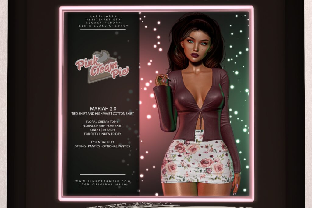 Mariah 2.0 Outfit - GenX/Legacy/Maitreya/+mods	&lt;a href=&quot;http://maps.secondlife.com/secondlife/Pink%20Cream%20Pie/123/163/24&quot; target=&quot;_blank&quot;&gt;Teleport&lt;/a&gt;