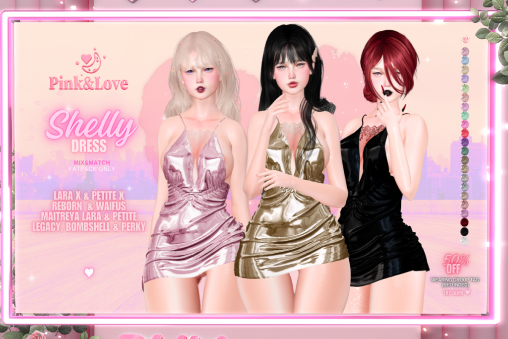 Shelly Dress - Legacy/Maitreya/Reborn/+mods, L$250
