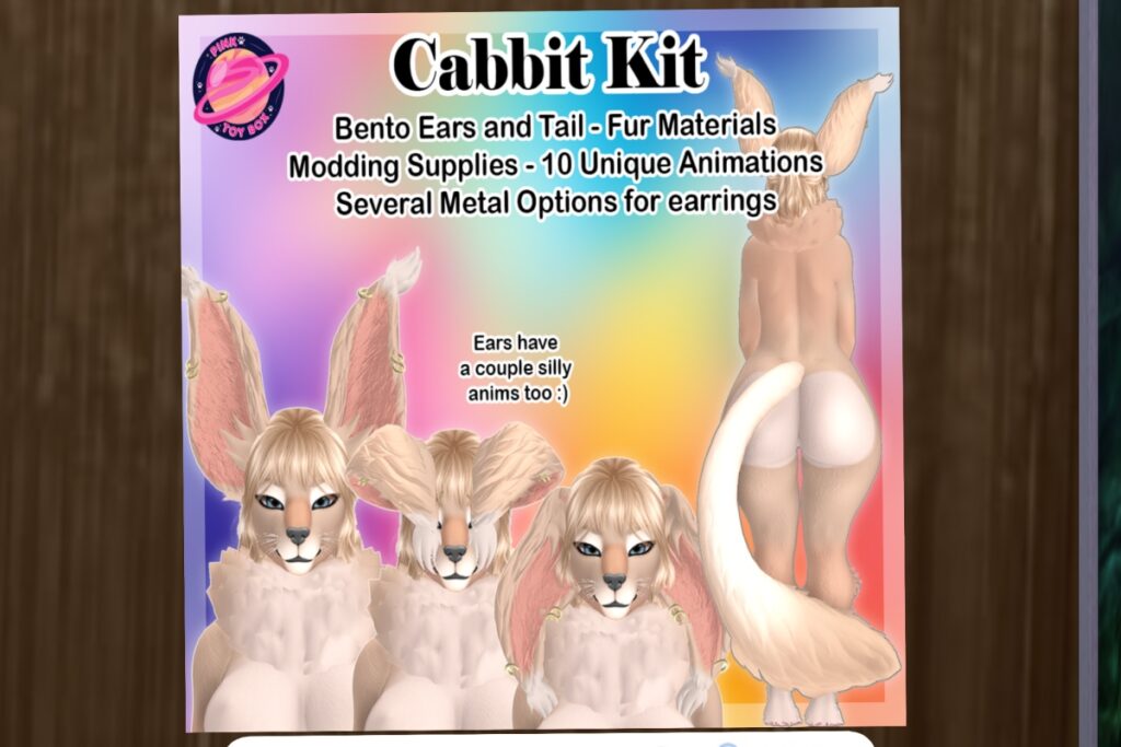 Cabbit Kit Ears &amp; Tail, L$499 FP