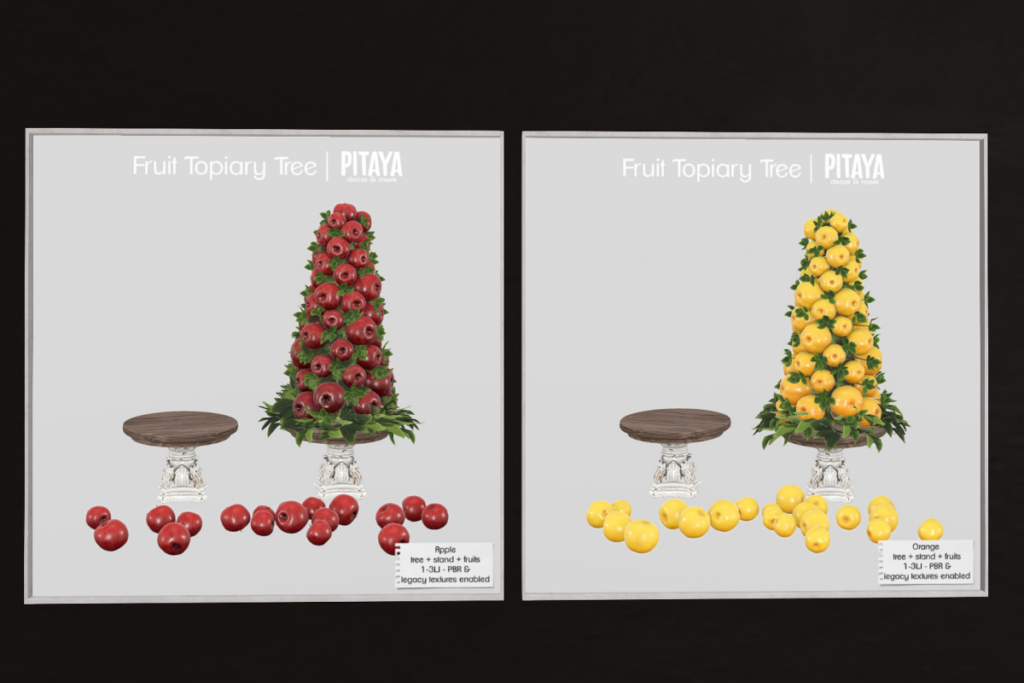 Fruit Topiary Tree, L$200 each/L$300 FP